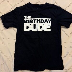 Black 'The Birthday Dude' Kids Tee